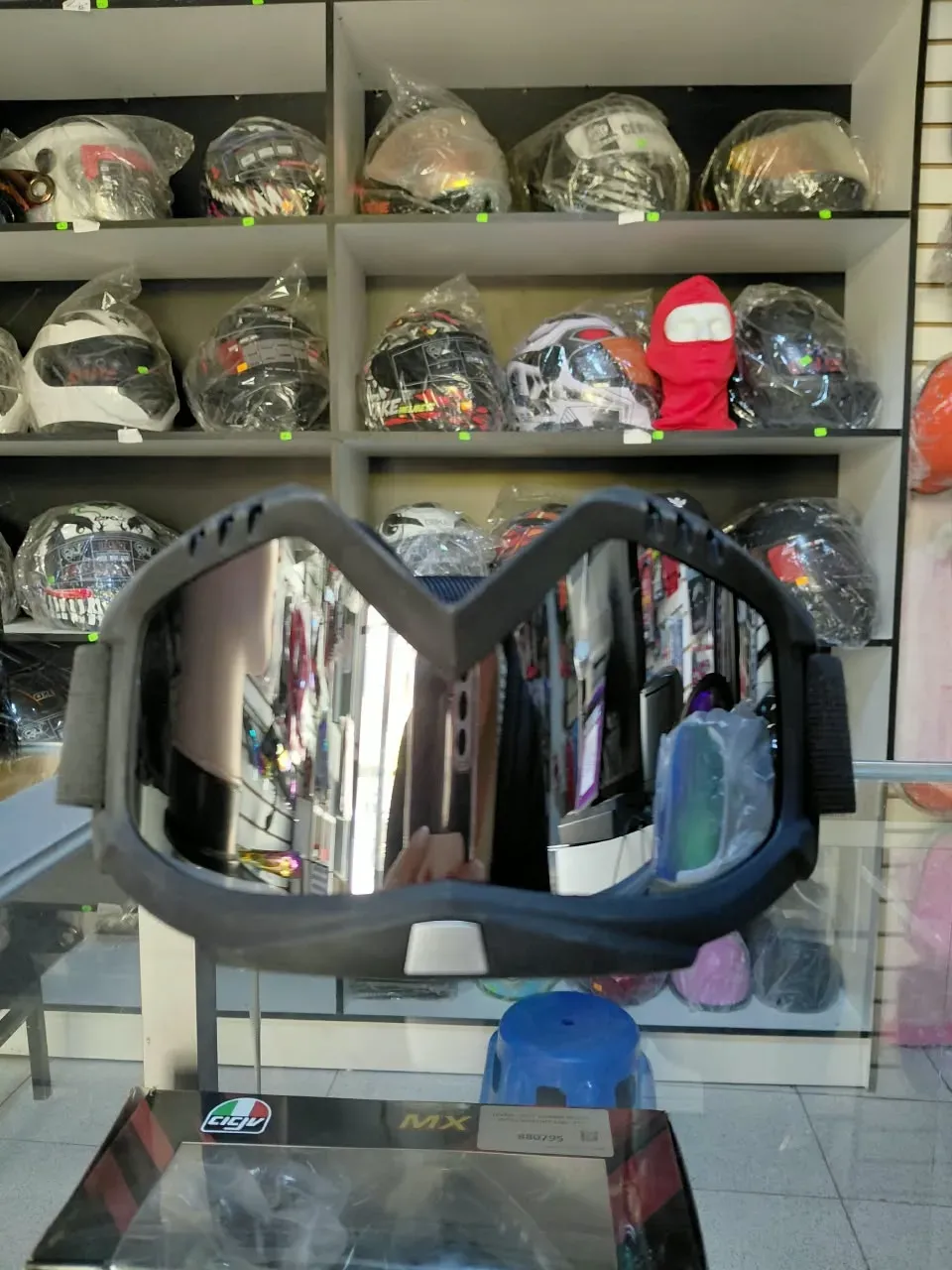LENTE MOTOCROSS GRIS- PLATA
