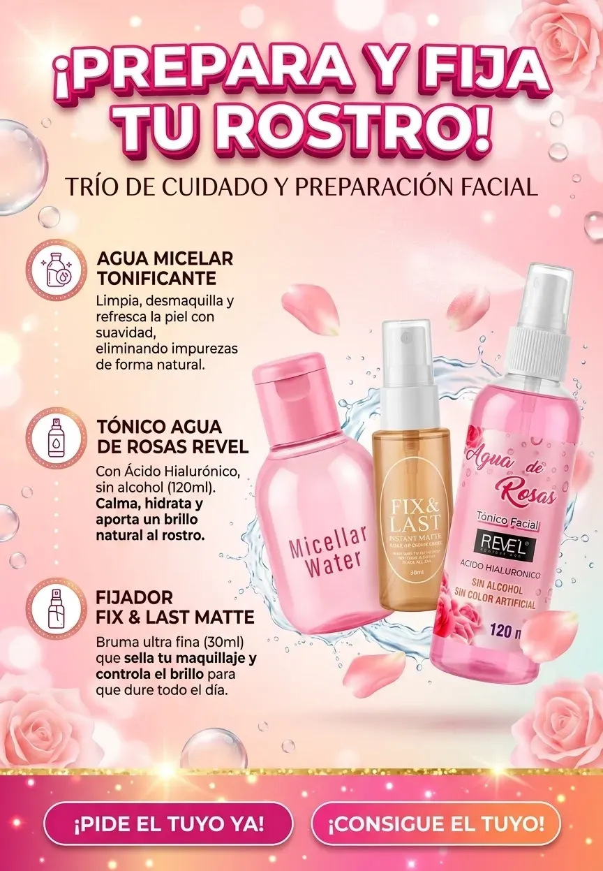 Agua de rosa, micellar