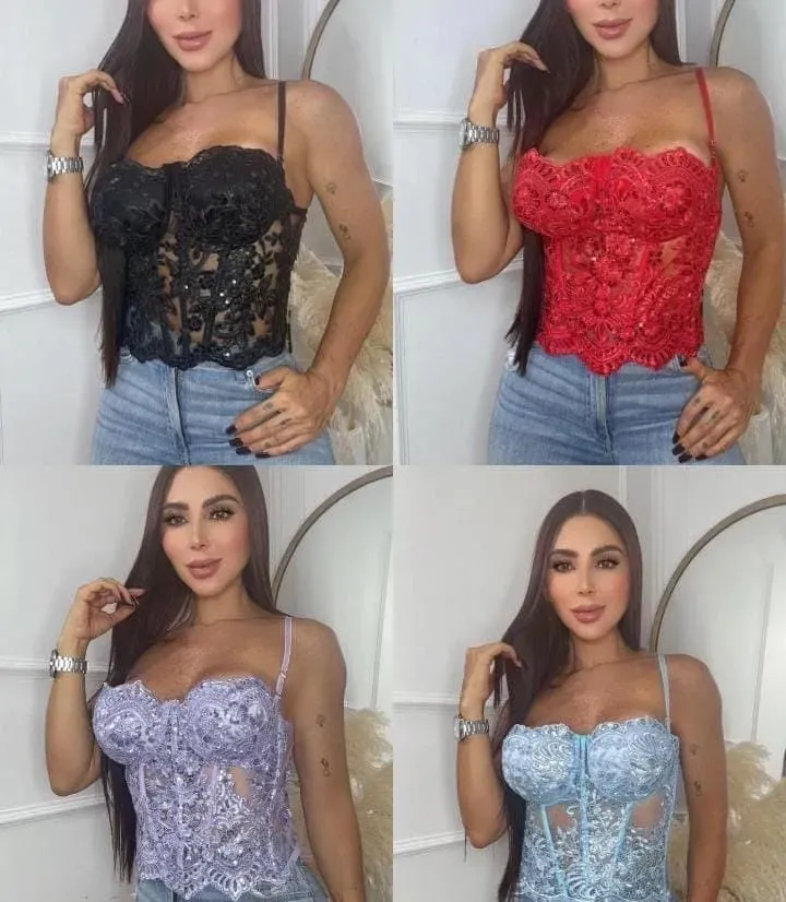 Corset tela chantilly