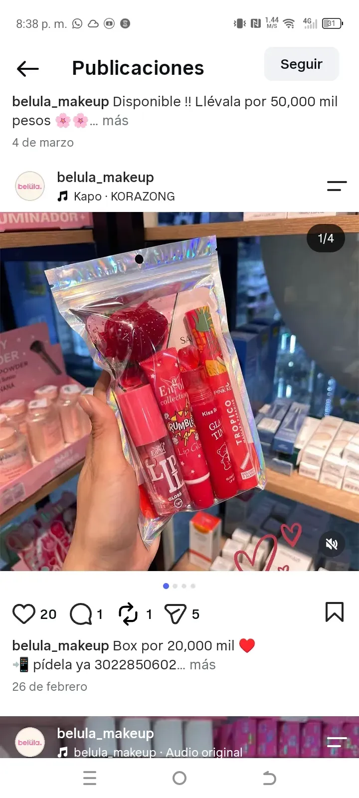 Bolsitas de maquillaje