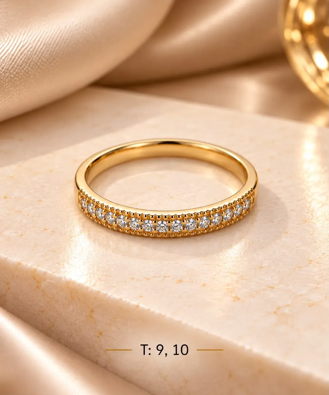 Anillo Destello Dorado