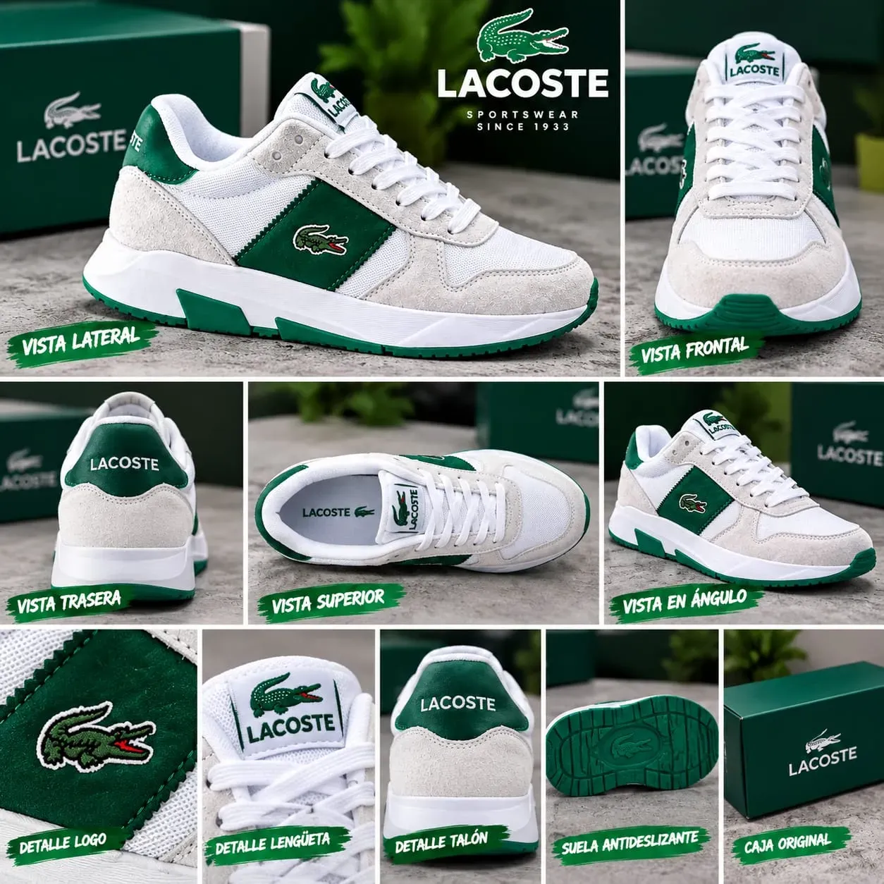 Tenis Lacoste hombre importados