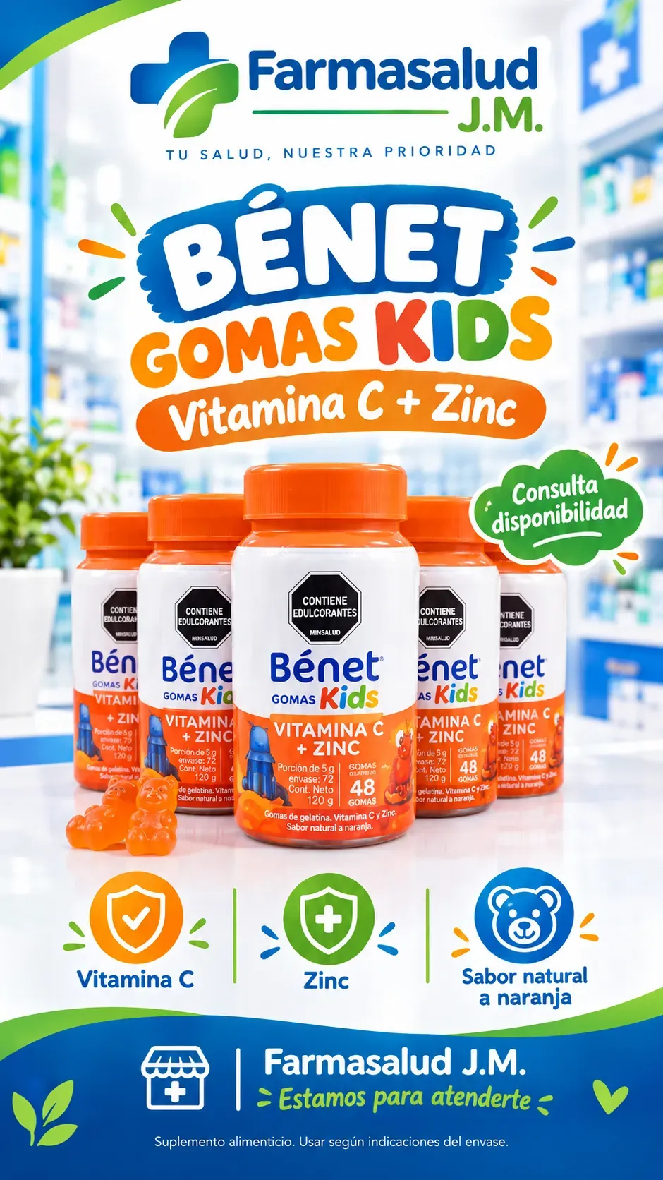 Benet kids x48 gomas