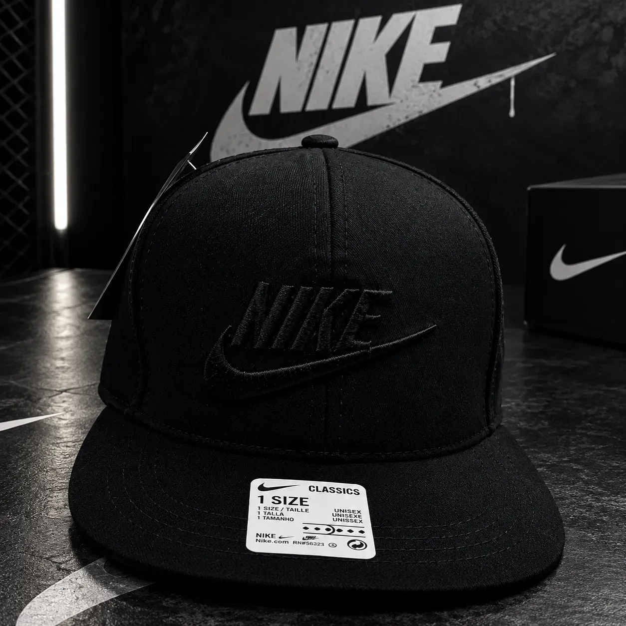 Gorra Nike negra ajustable