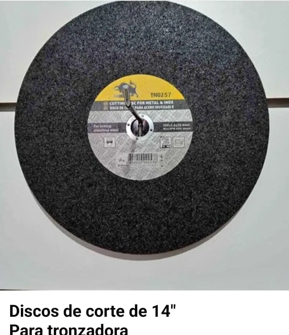 Disco de 14" para tronzadora