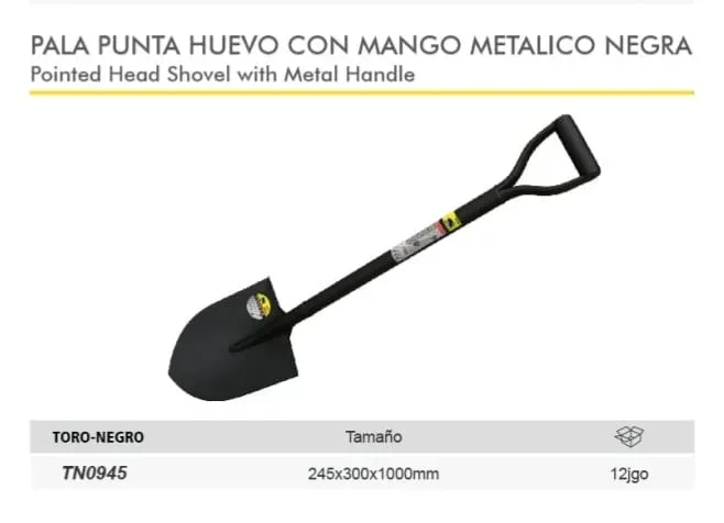 Pala punta huevo