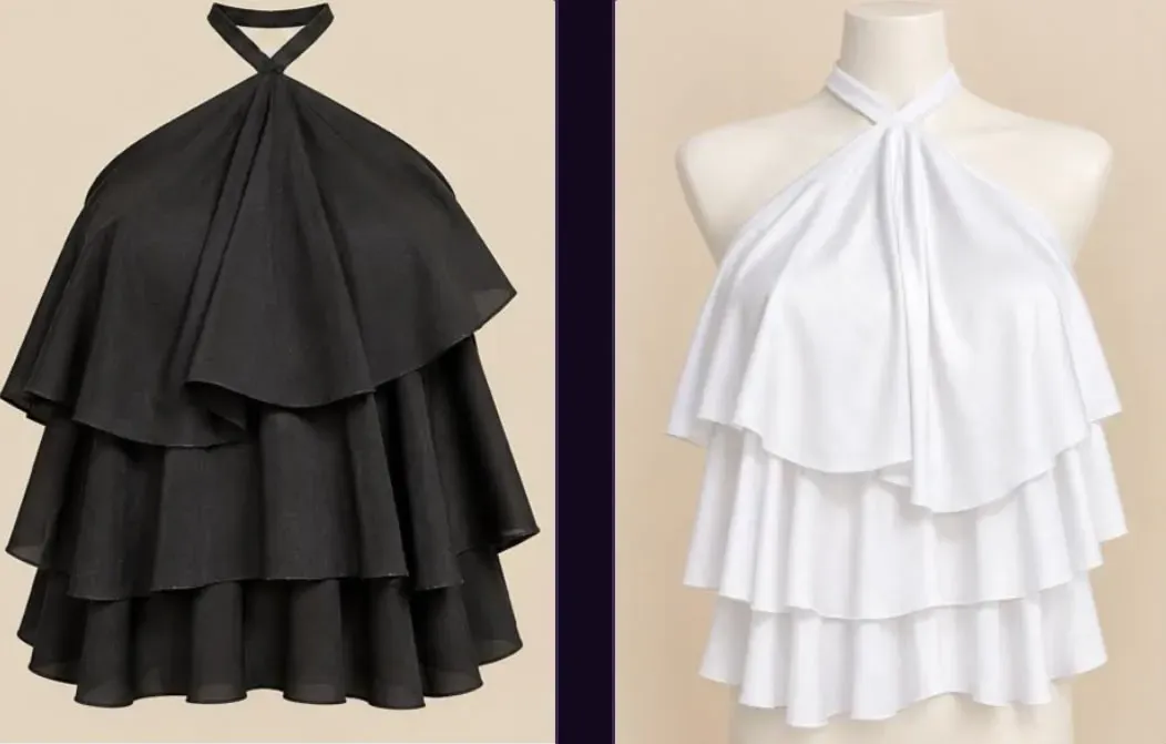 Blusa con vuelos