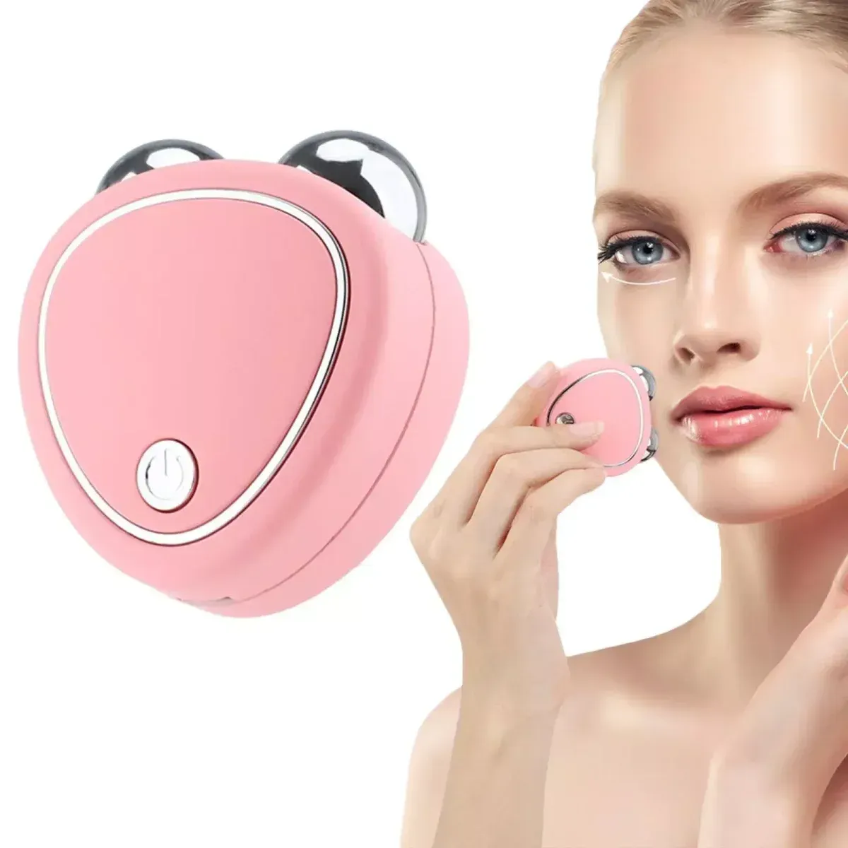 Masajeador facial de microcorriente SkinDion para reafirmar el rostro