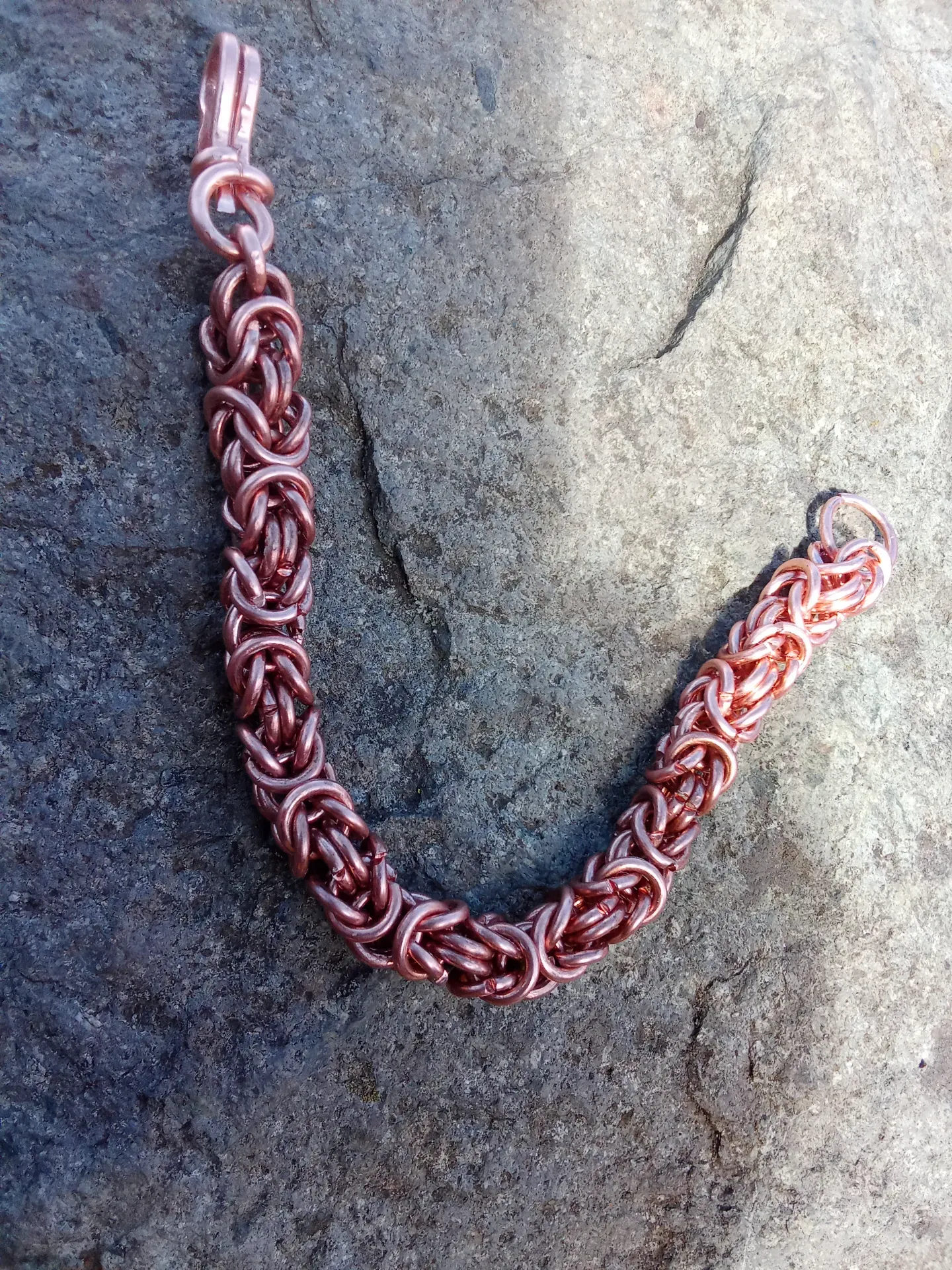Pieza en cobre tejido Inca pieza artesanal