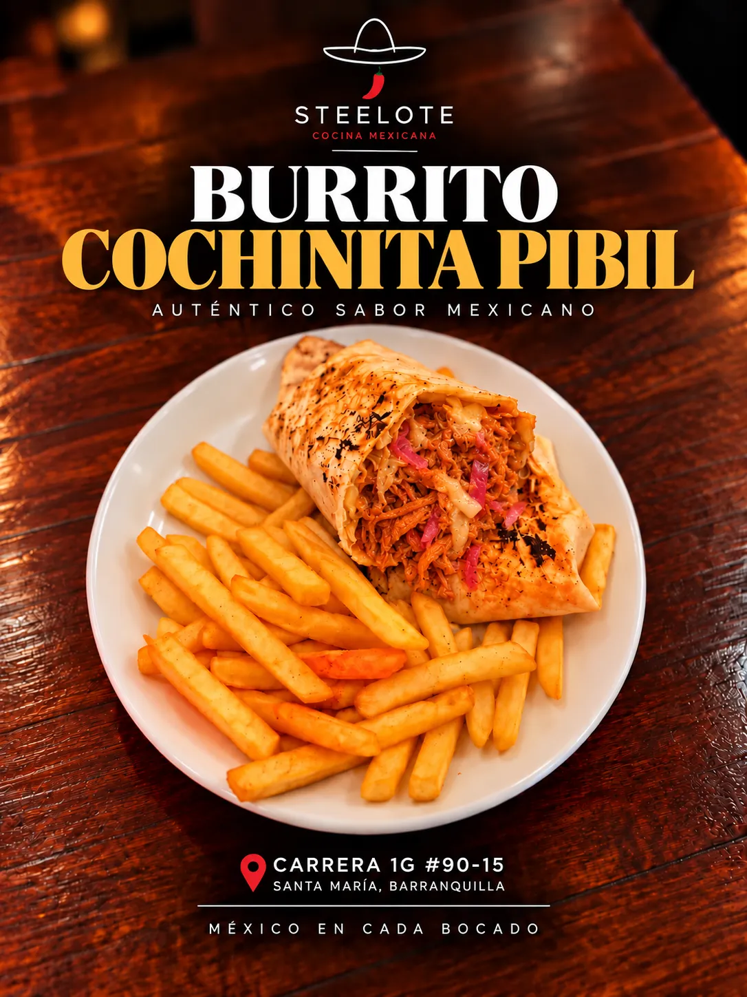 Burrito cochinita pibil