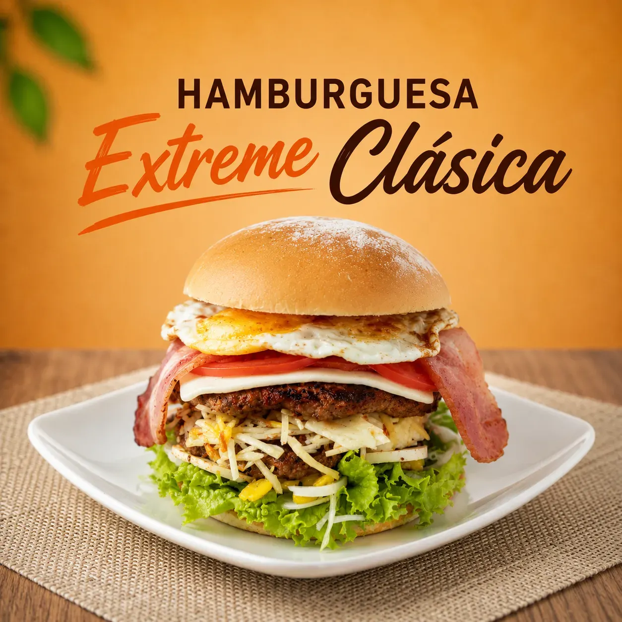 Hamburguesa Extreme Clasica