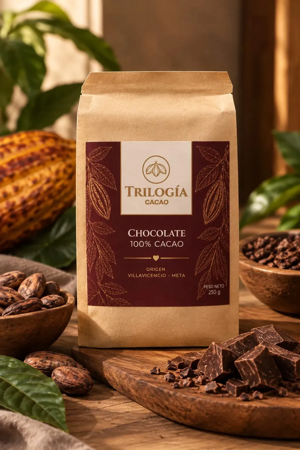 CHOCOLATE DE MESA 100% CACAO