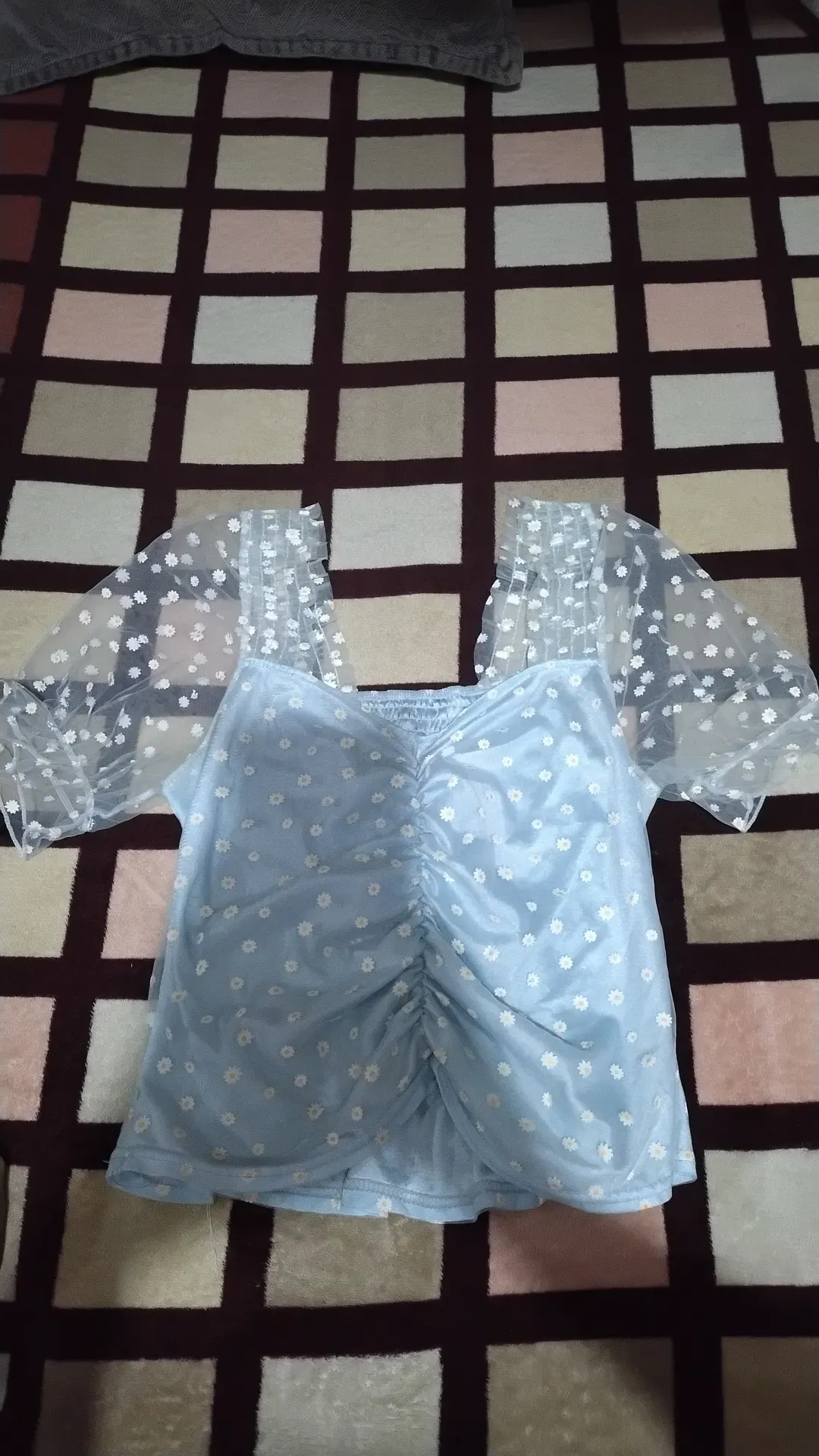 Blusa celeste talla S.M