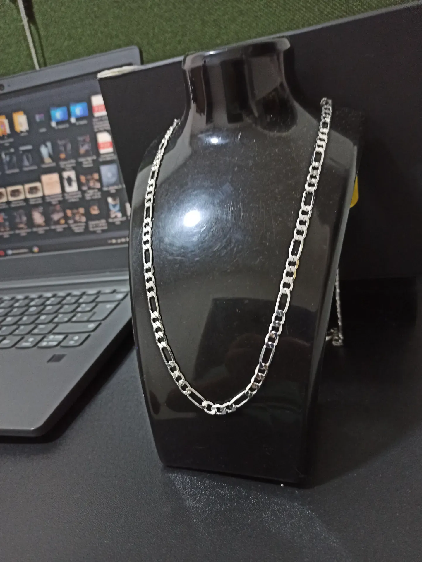 Cadena Figaro En Plata Ley 925