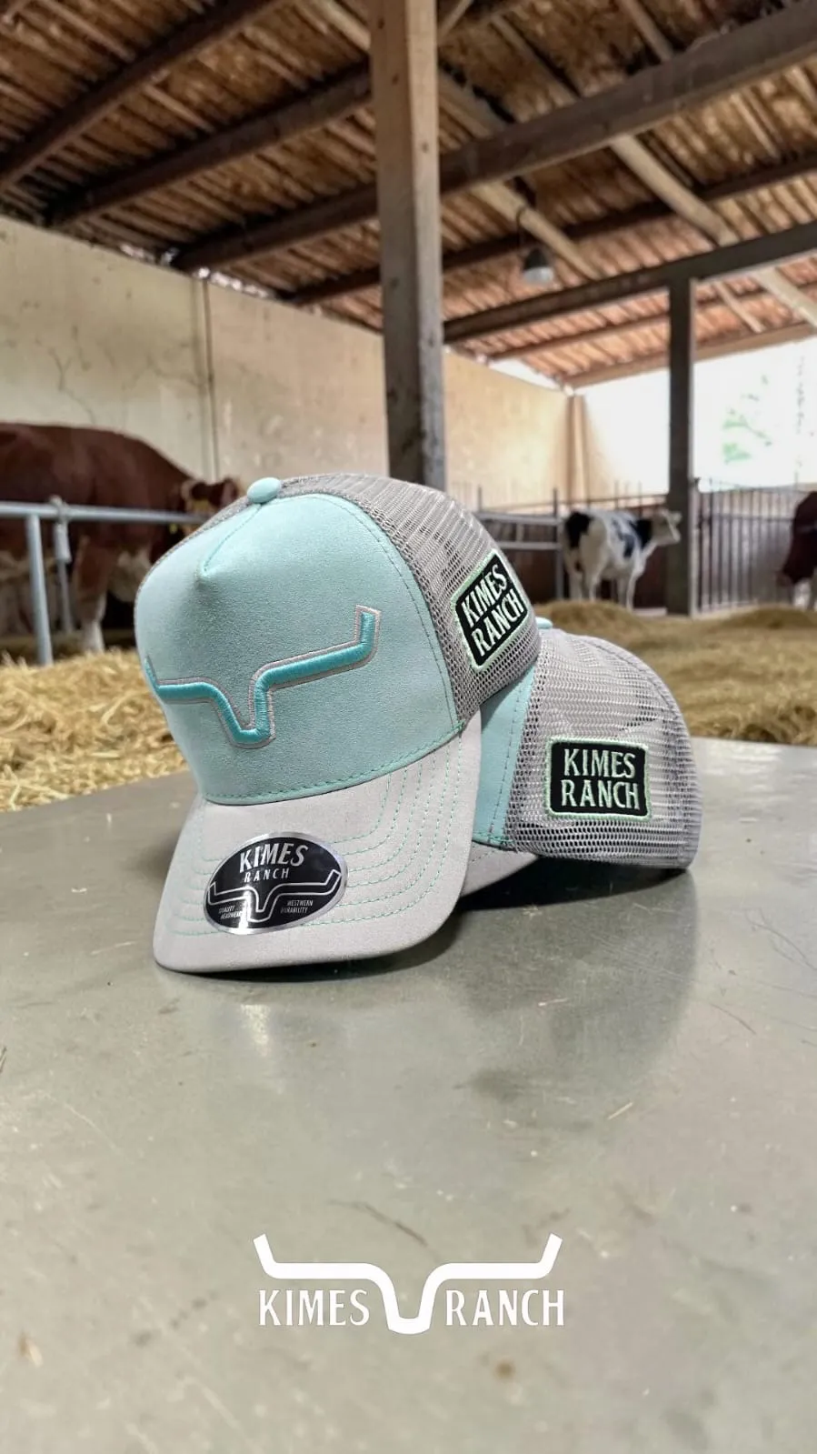 GORRA TURQUEZA/GRIS