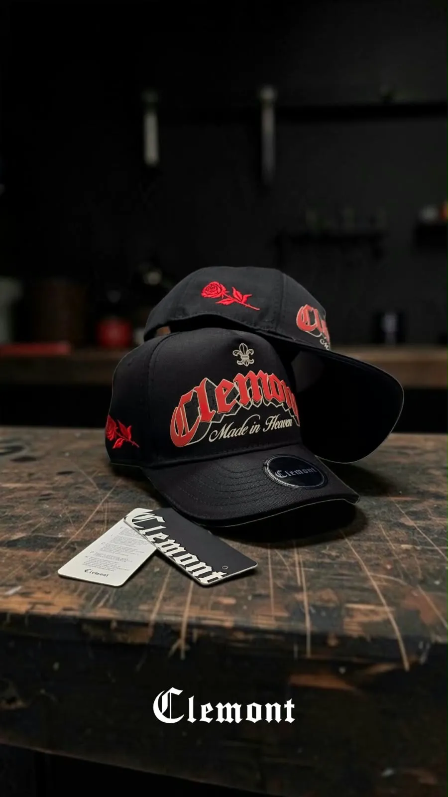 GORRA CLEMONT NEGRA/ROJO