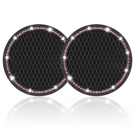 Psa vasos de silicona con pedreria rosa