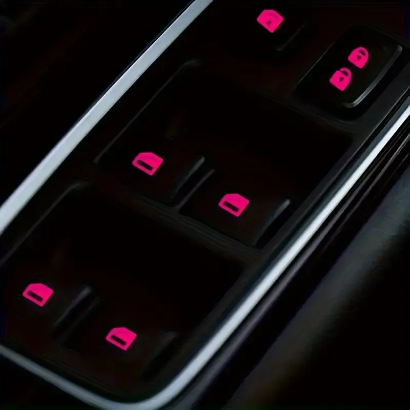 stickers luminosos para controles de comando en rosa