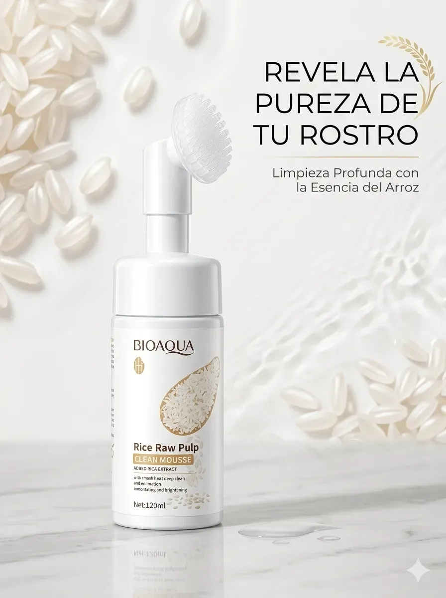 Espuma limpiadora de arroz