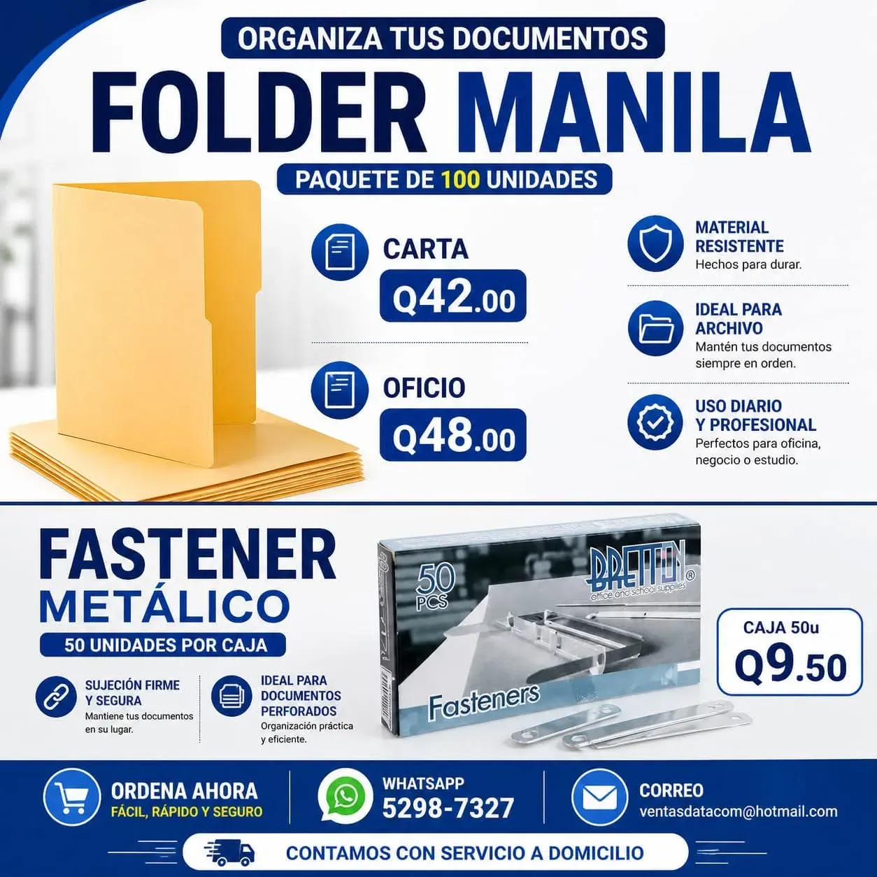 Folder y Sobres manila