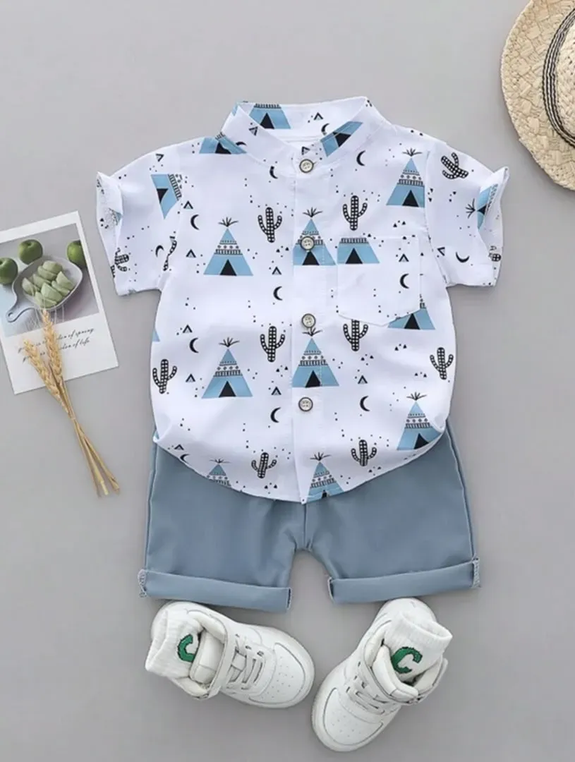 ✨ Conjunto Estampado de Camisa y Short