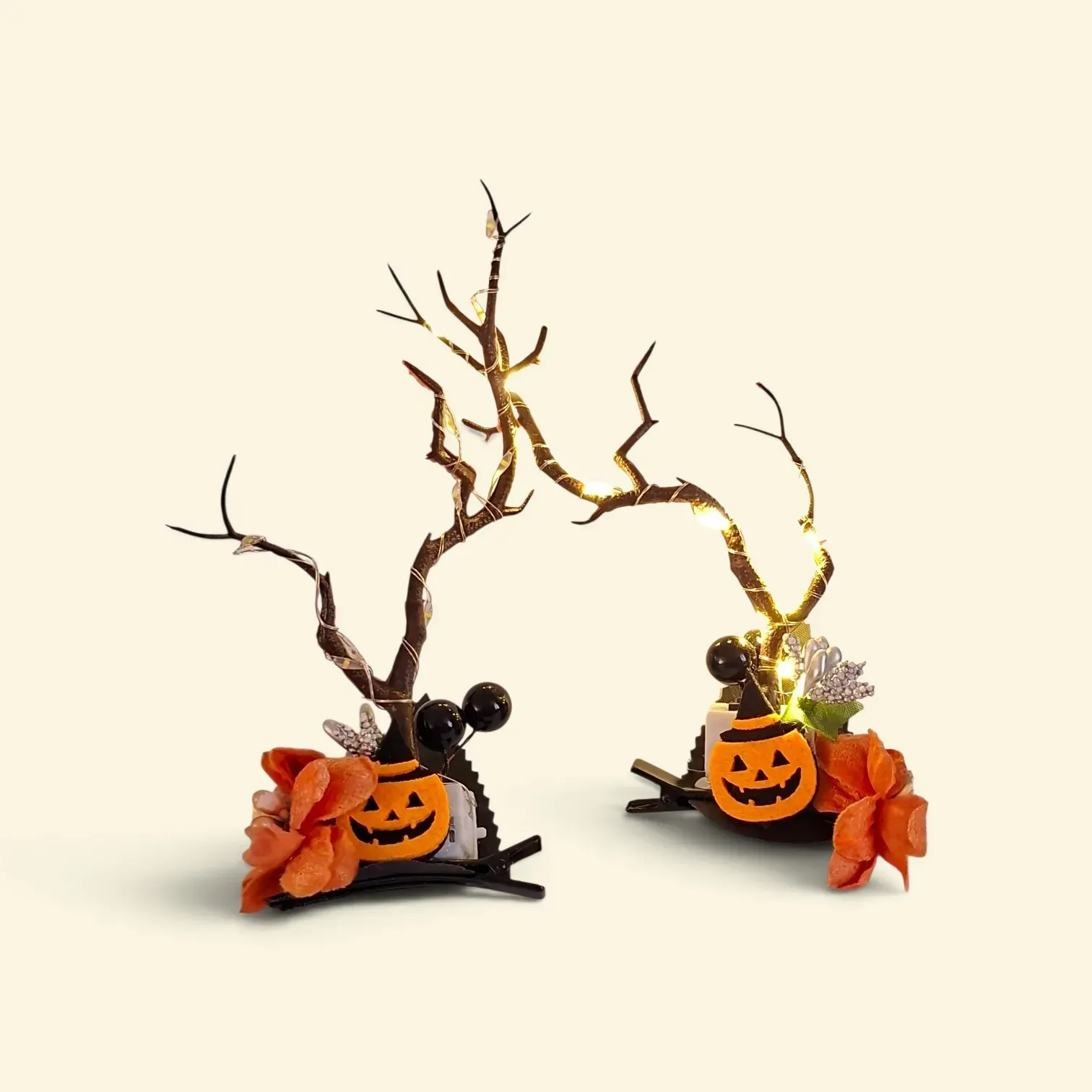 GANCHITO HALLOWEN CALABAZA CON LUZ