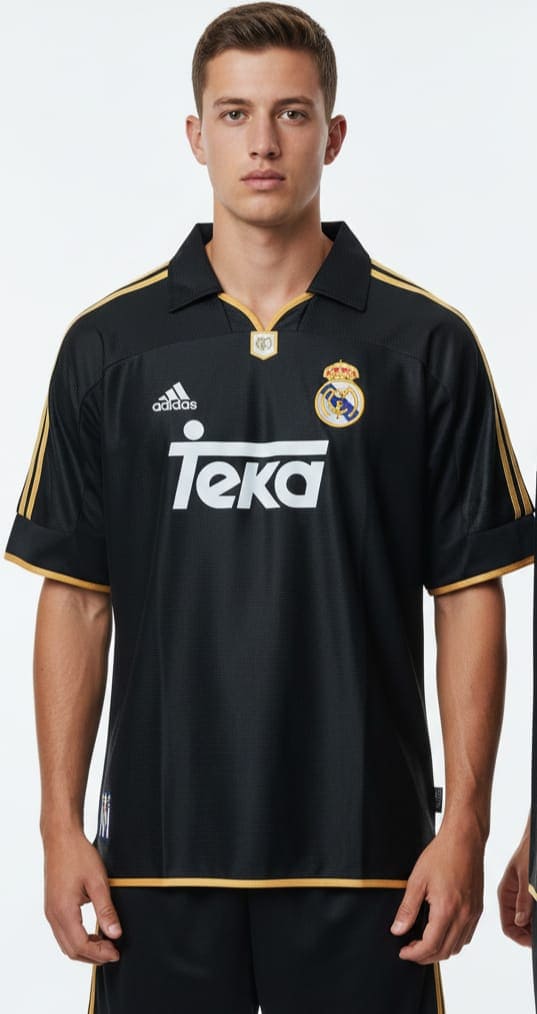CAMISA RETRO MADRID TEKA NEGRA
