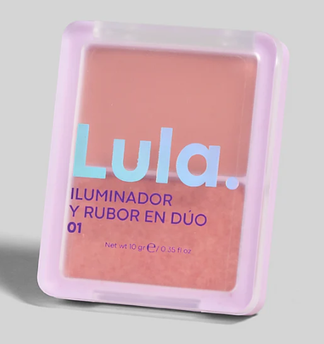 Iluminador y rubor en duo Lula
