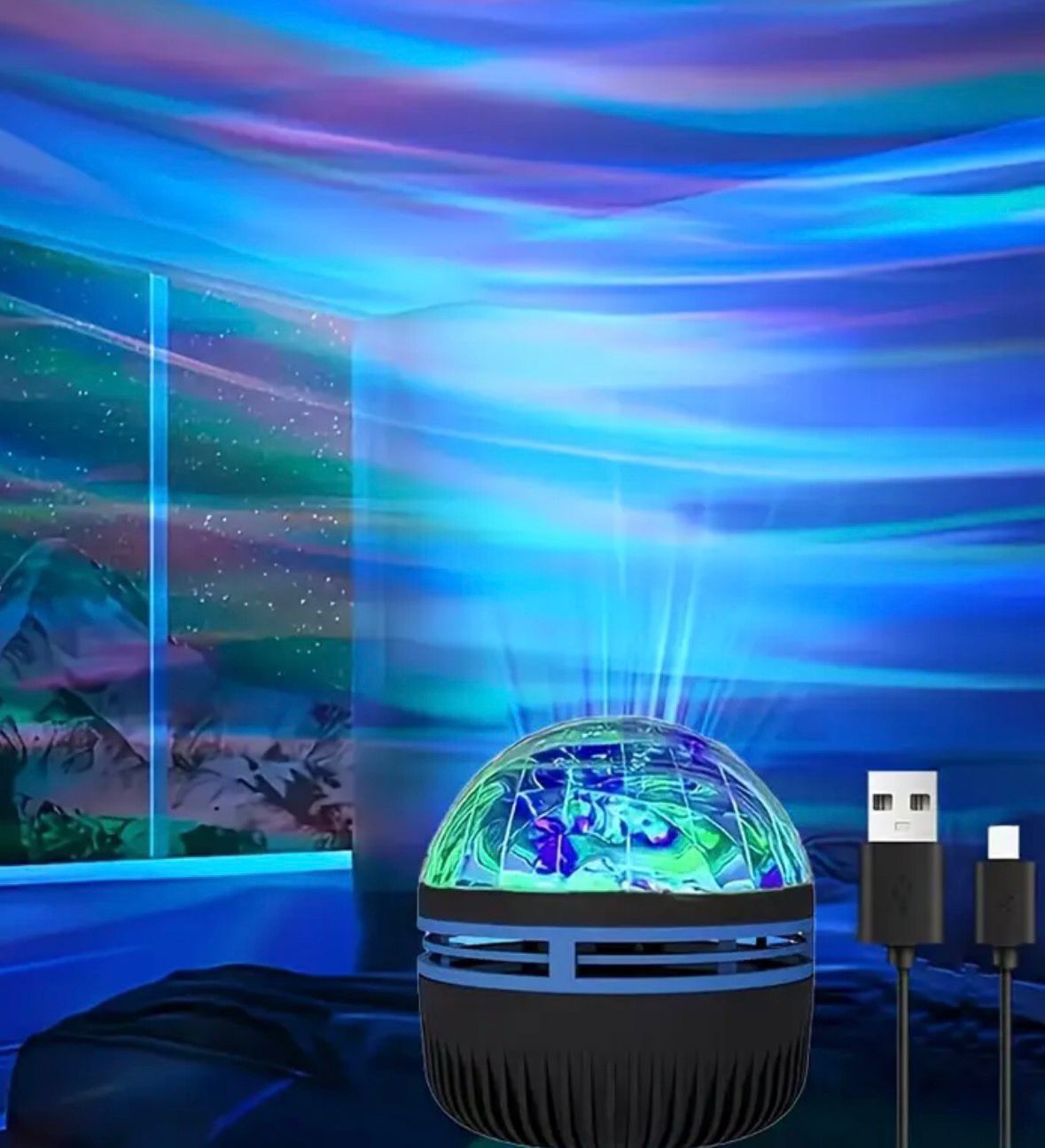 Proyector de auroras boreales
