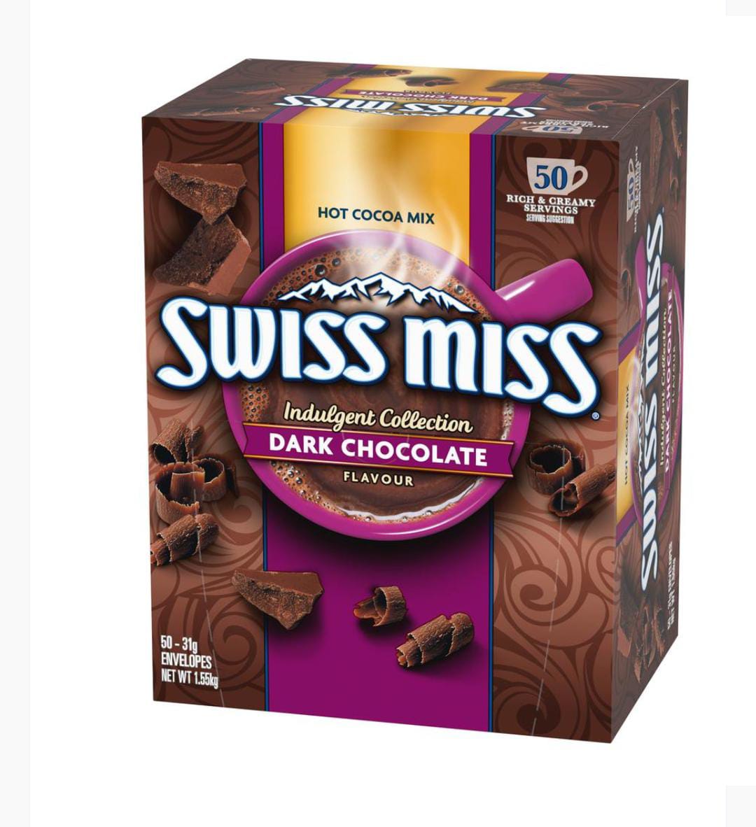 Cocoa en polvo sabor chocolate oscuro 50 unidades