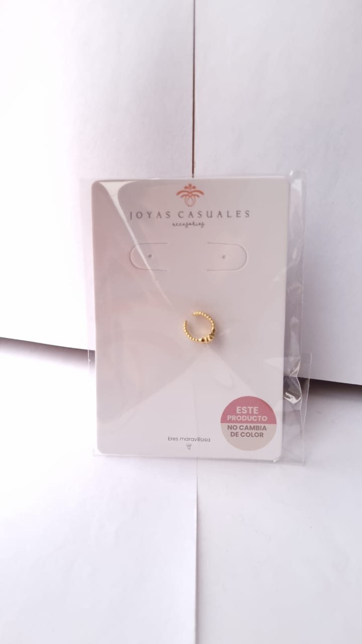EAR CUFF RODIO MOÑO CIRCULAR