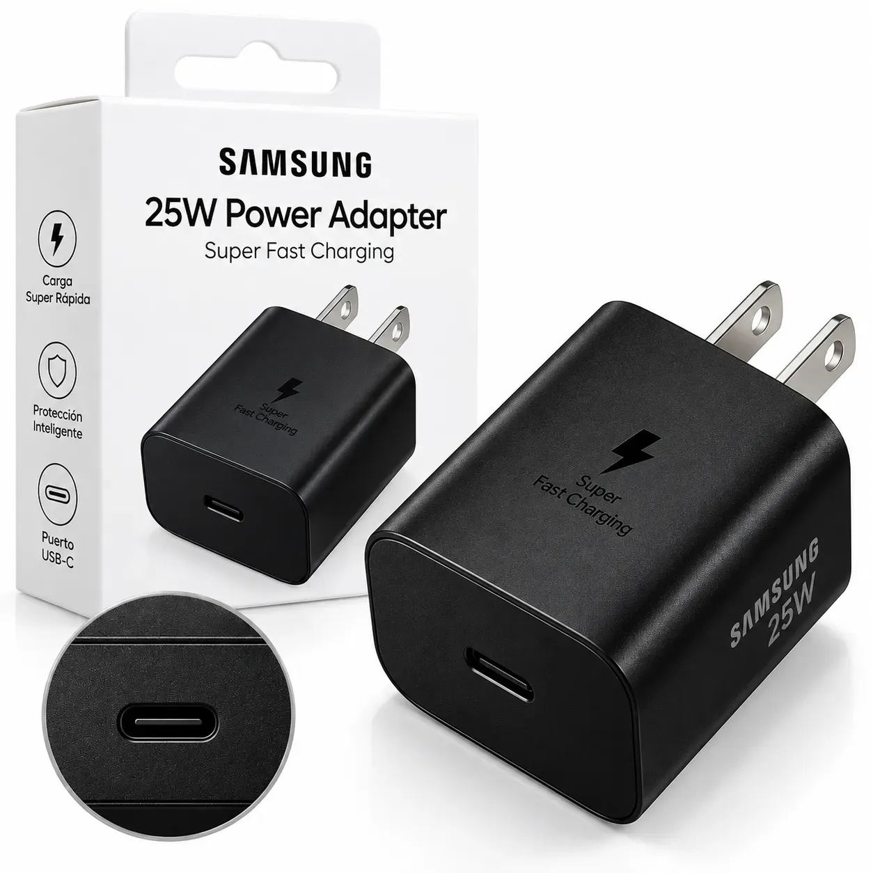 Cargador Adaptador de 25W - Carga rápida
