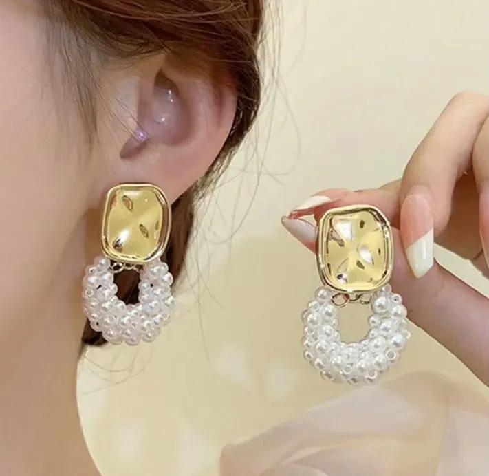 Elegantes Aretes de Perlas ✨🤍