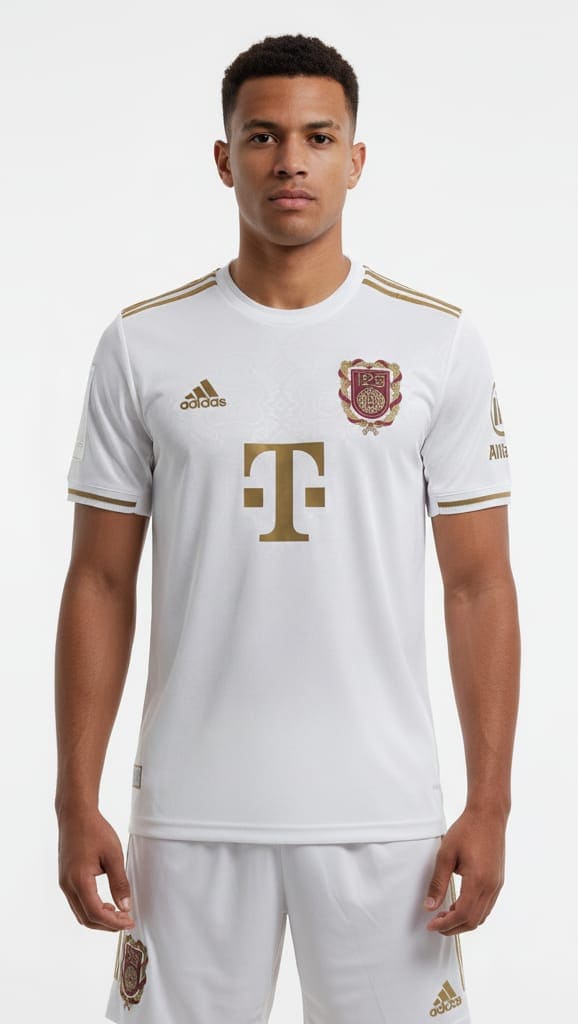 CAMISA BAYERN MUNICH 125 AÑOS BLANCA